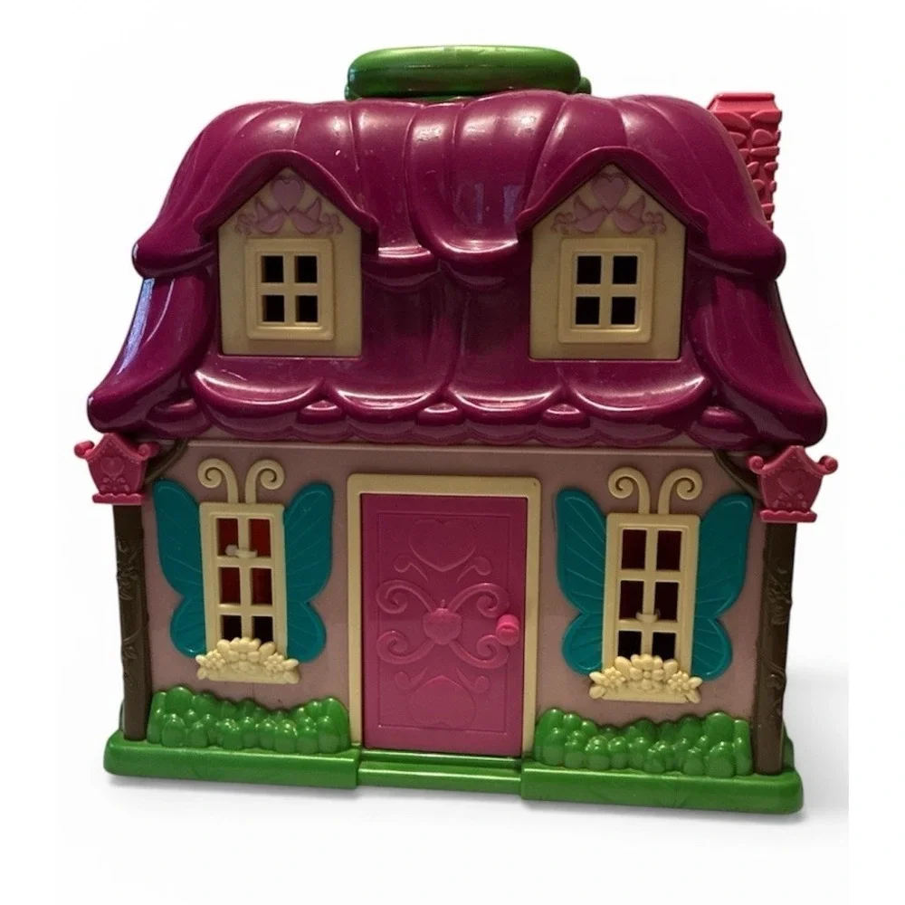 Li'l Woodzeez Country Cabin Cottage House Playset Only No Accessories 11x8x10.5